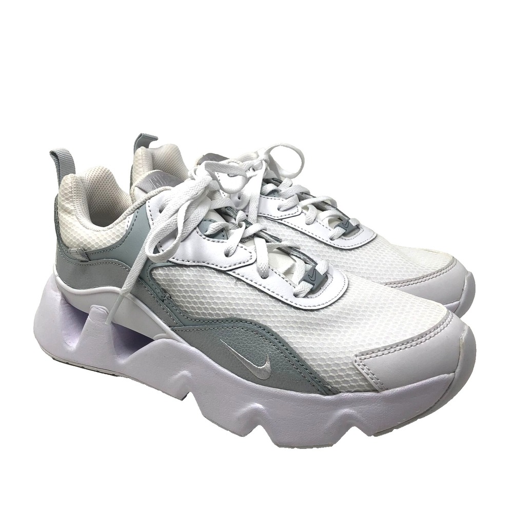 Nike Ryz 365 2 Sneaker White Metallic Platinum‎ Womens 9.5 Activewear Running